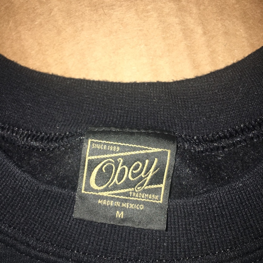 Black OBEY Crewneck